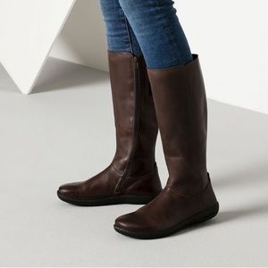 Birkenstock | Shoes | Birkenstocks Farmington Natural Leather Dark Brown Birkenstock  Tall Boot Size 36 | Poshmark